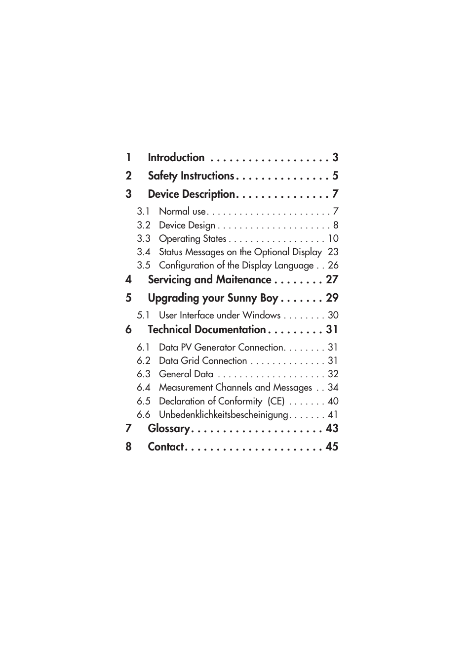 SMA SB 2800i User Manual | Page 3 / 50