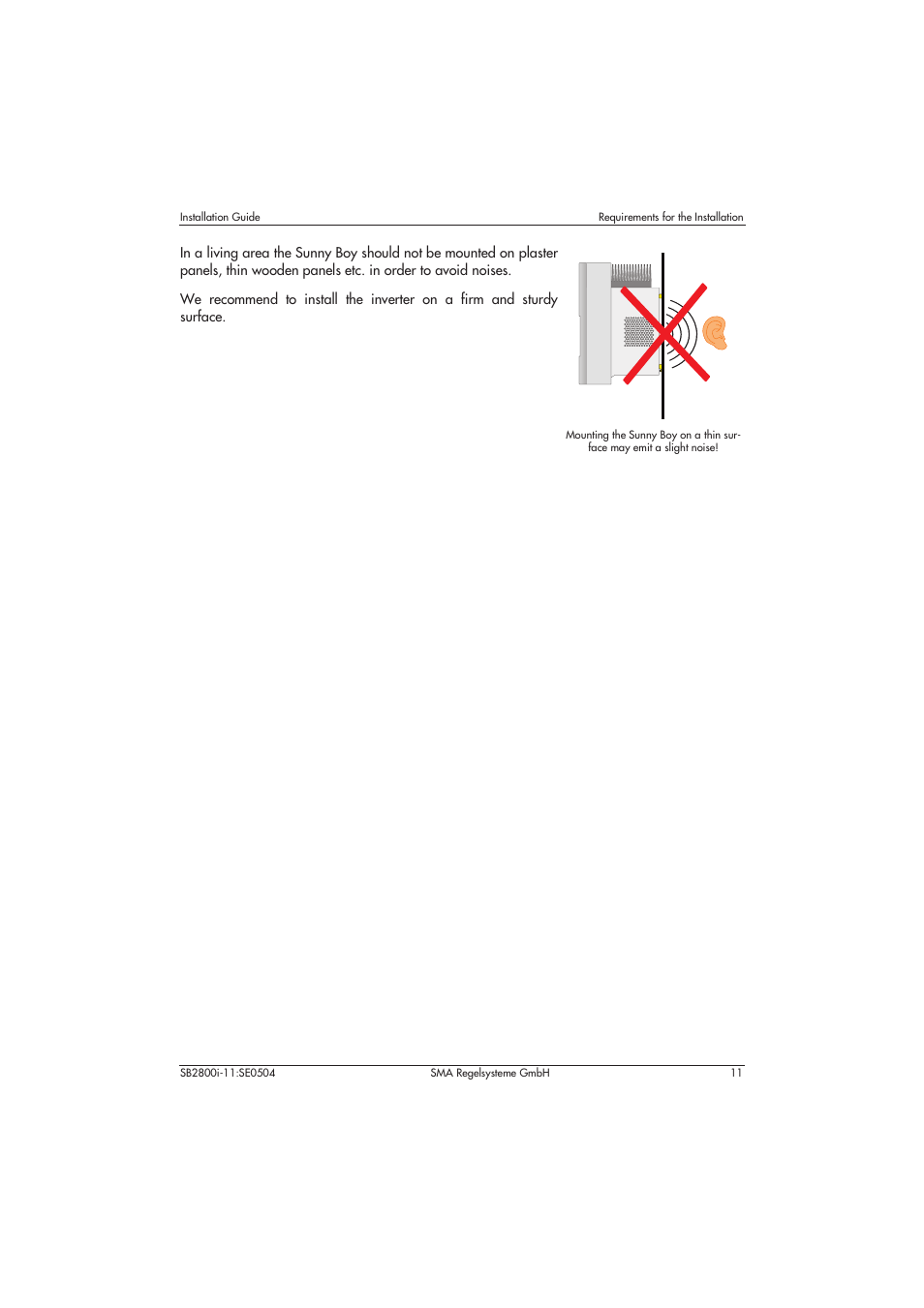 SMA SB 2800i Installation User Manual | Page 13 / 40