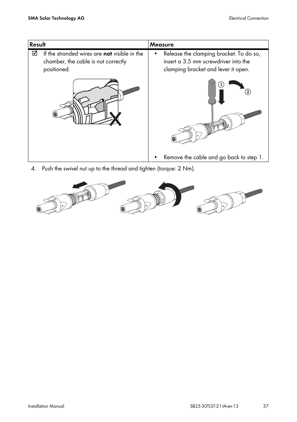 SMA SB 2500TL-21 Installation User Manual | Page 37 / 96