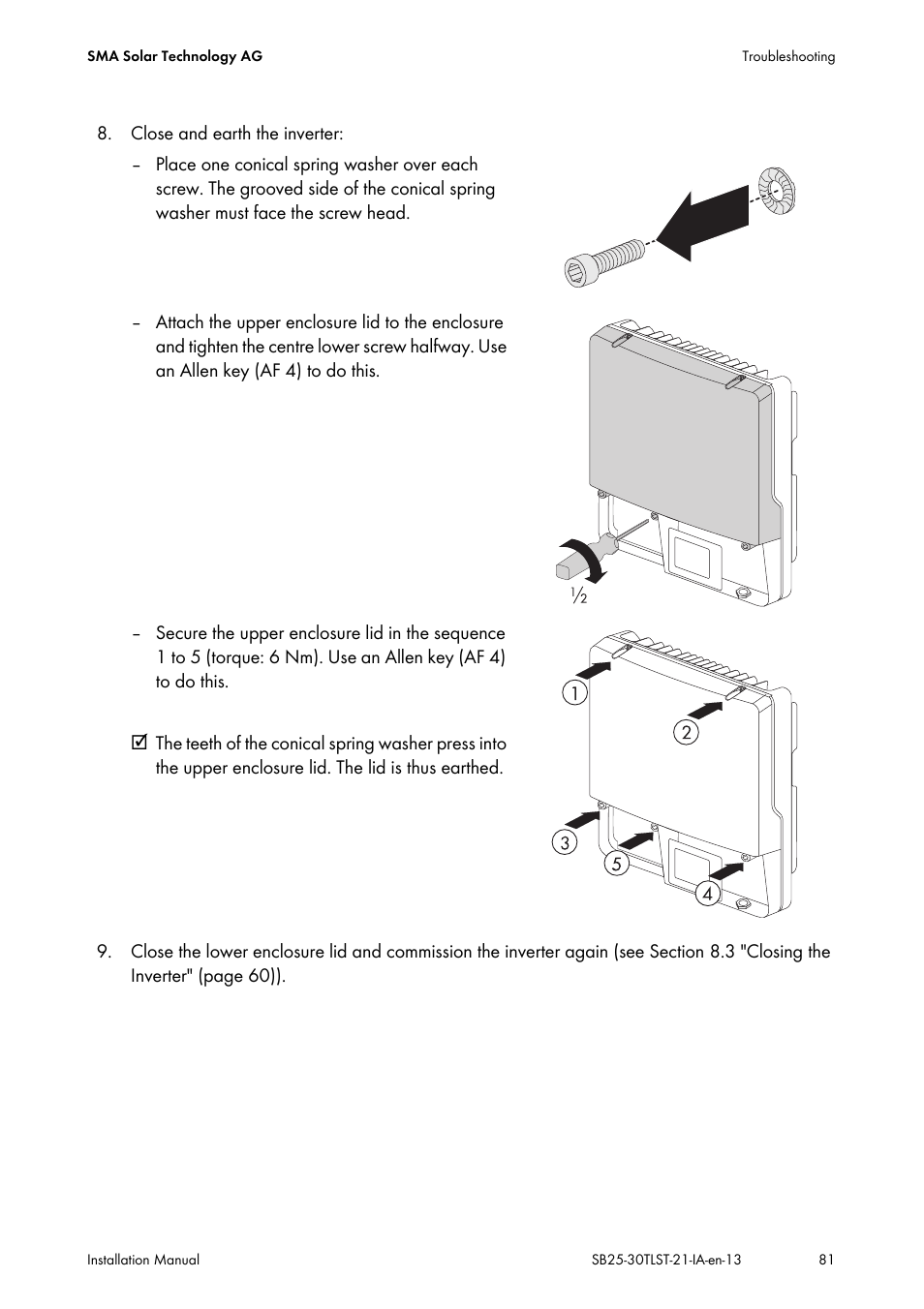 SMA SB 2500TL-21 Installation User Manual | Page 81 / 96