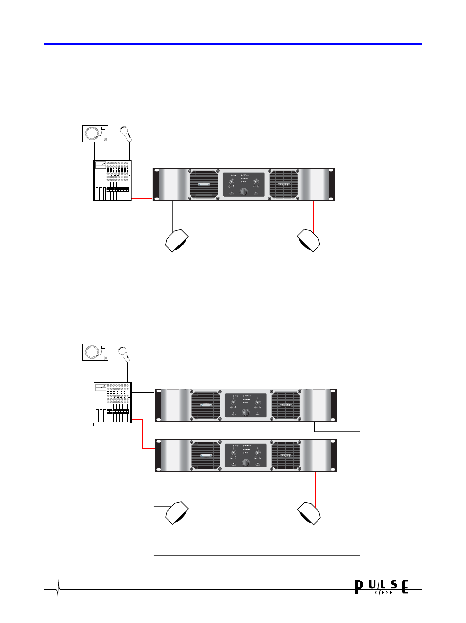 0 typical applications, A. two channel (stereo) operation, B. two amplifiers used in bridge mode | Crown 2-650 User Manual | Page 12 / 22