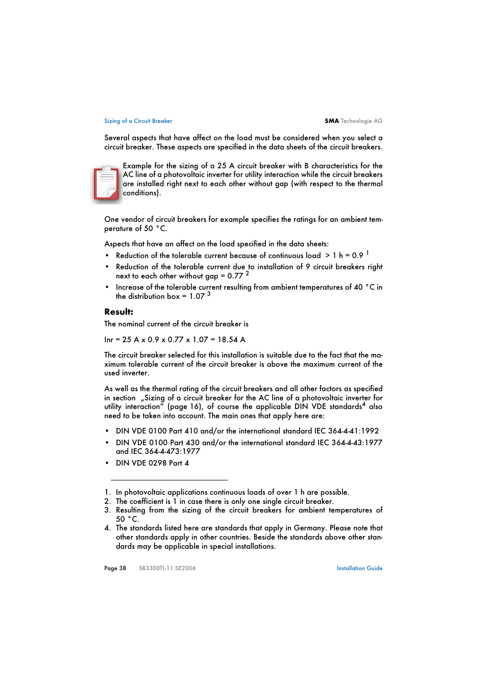 SMA SB 3300TL Installation User Manual | Page 38 / 41