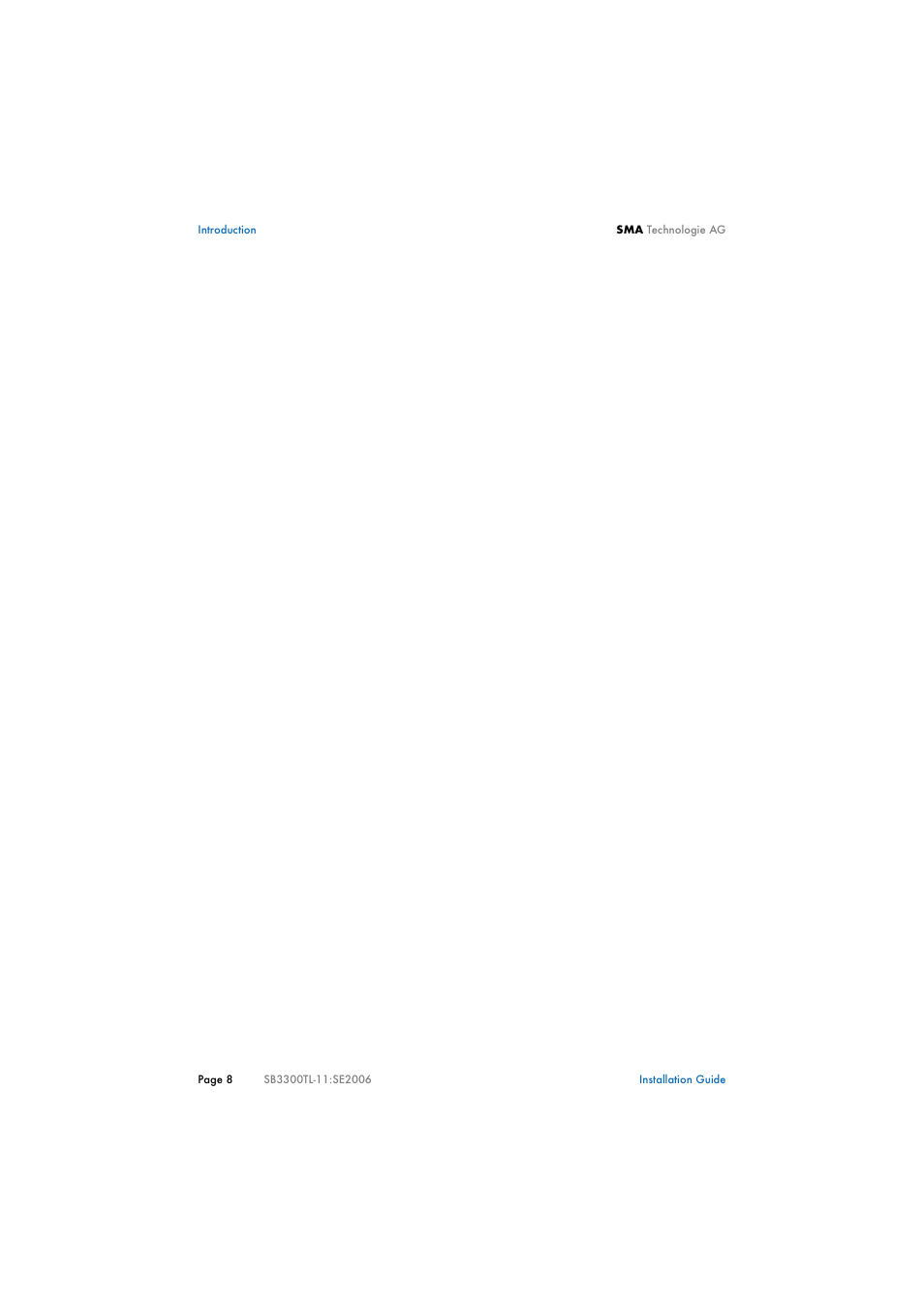 SMA SB 3300TL Installation User Manual | Page 8 / 41
