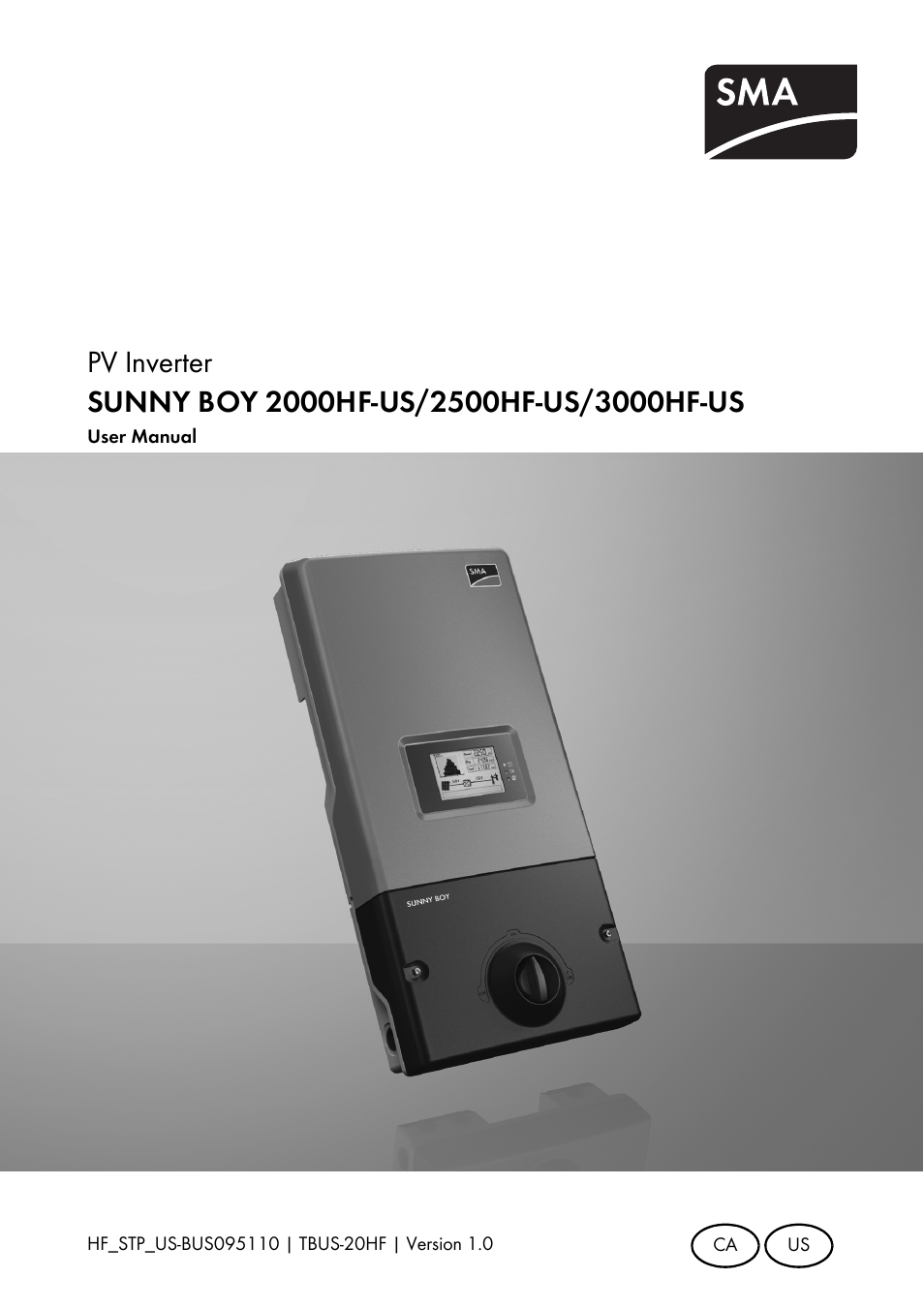 SMA SB 2000HF-US User Manual | 24 pages