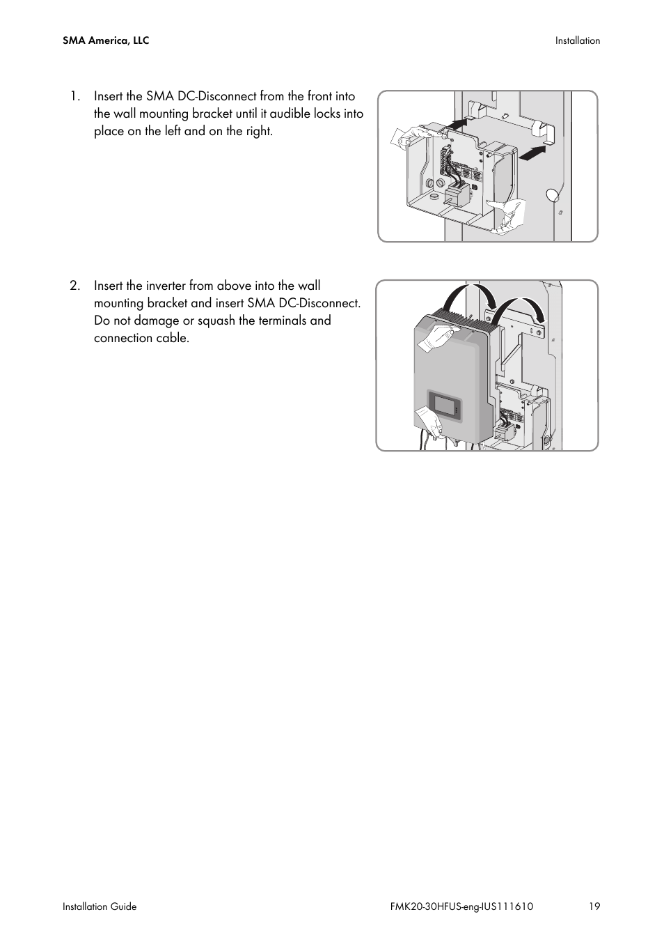 SMA SB 2000HF-US Installation User Manual | Page 19 / 32