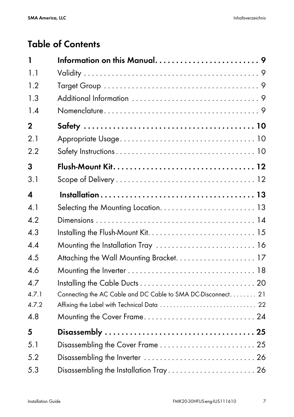 SMA SB 2000HF-US Installation User Manual | Page 7 / 32
