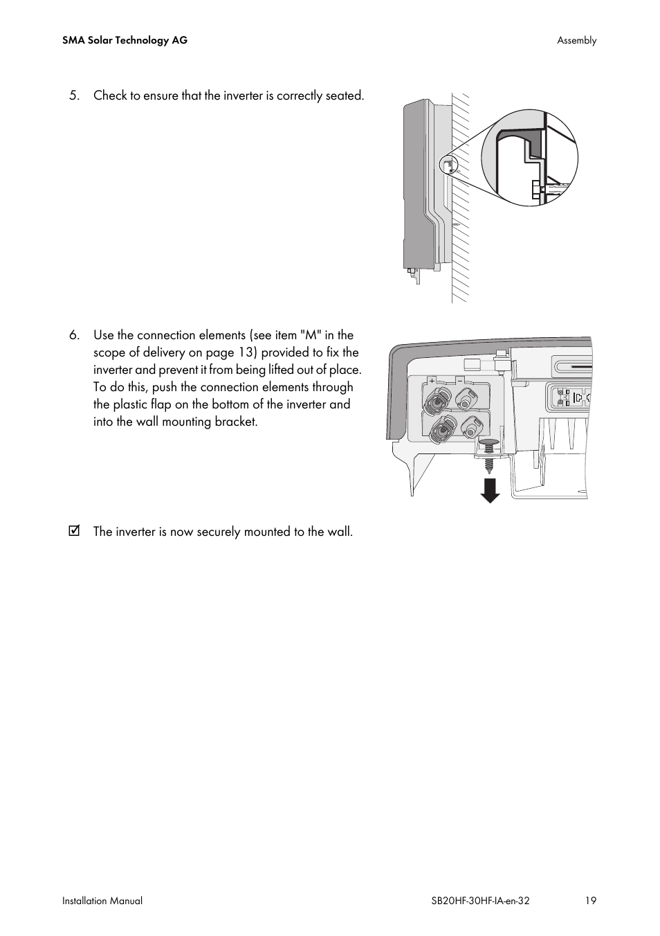 SMA SB 2000HF-30 Installation User Manual | Page 19 / 96