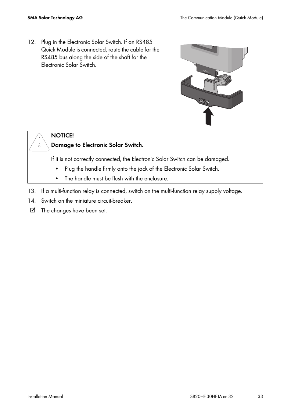 SMA SB 2000HF-30 Installation User Manual | Page 33 / 96