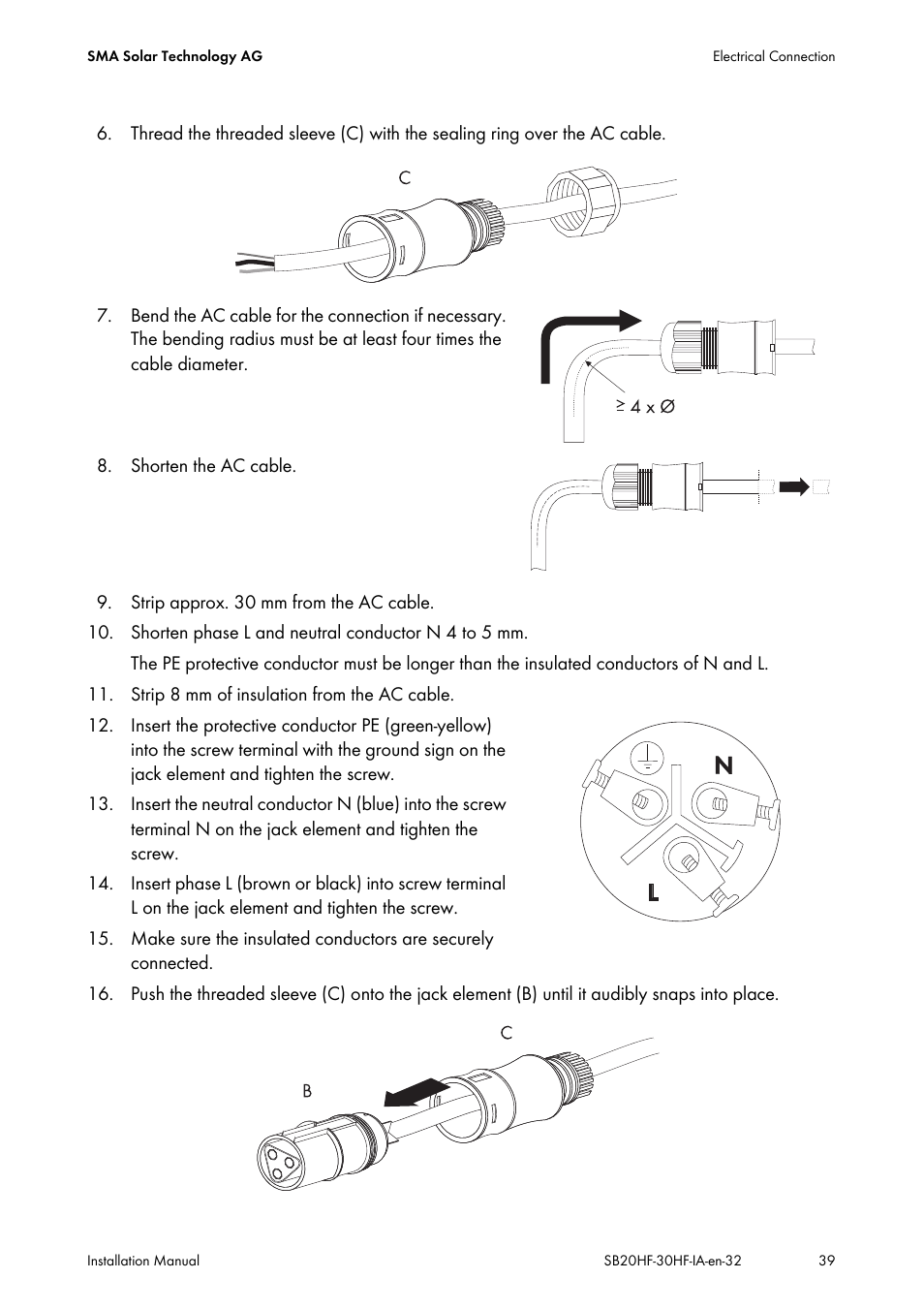 SMA SB 2000HF-30 Installation User Manual | Page 39 / 96