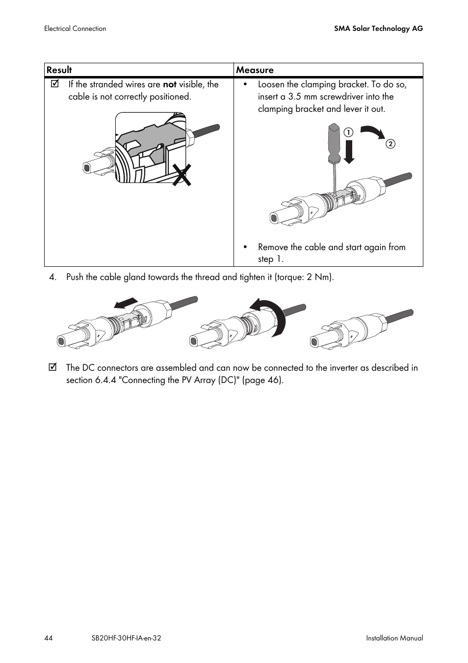 SMA SB 2000HF-30 Installation User Manual | Page 44 / 96