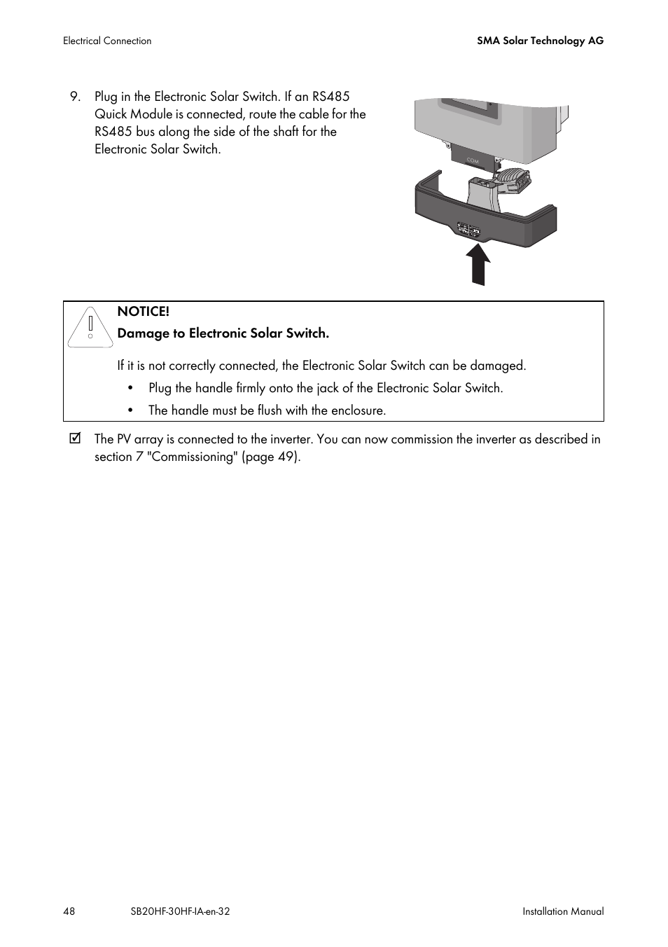 SMA SB 2000HF-30 Installation User Manual | Page 48 / 96