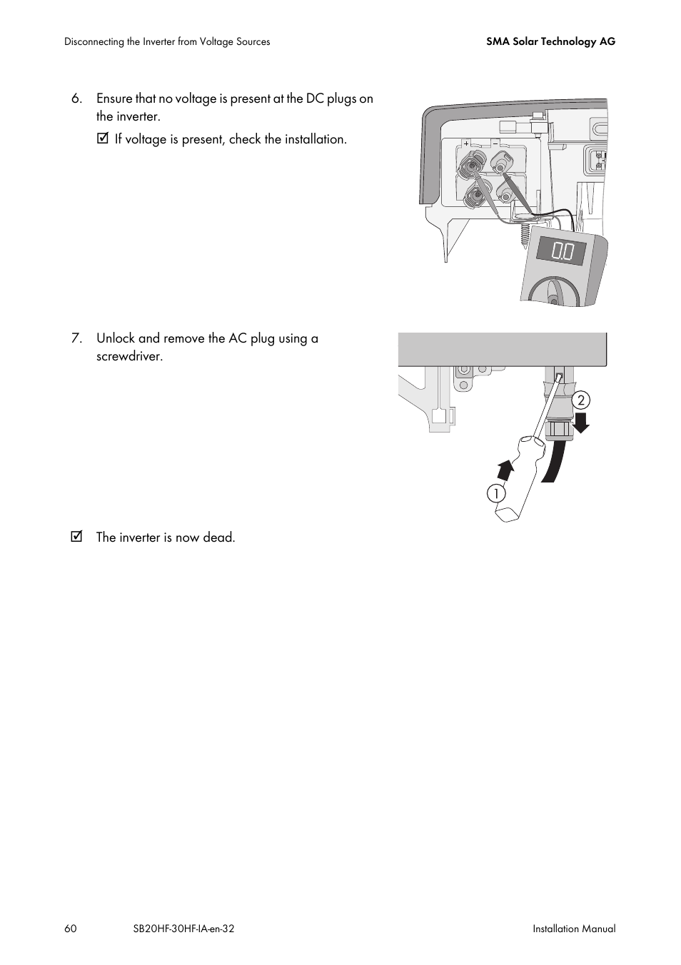 SMA SB 2000HF-30 Installation User Manual | Page 60 / 96