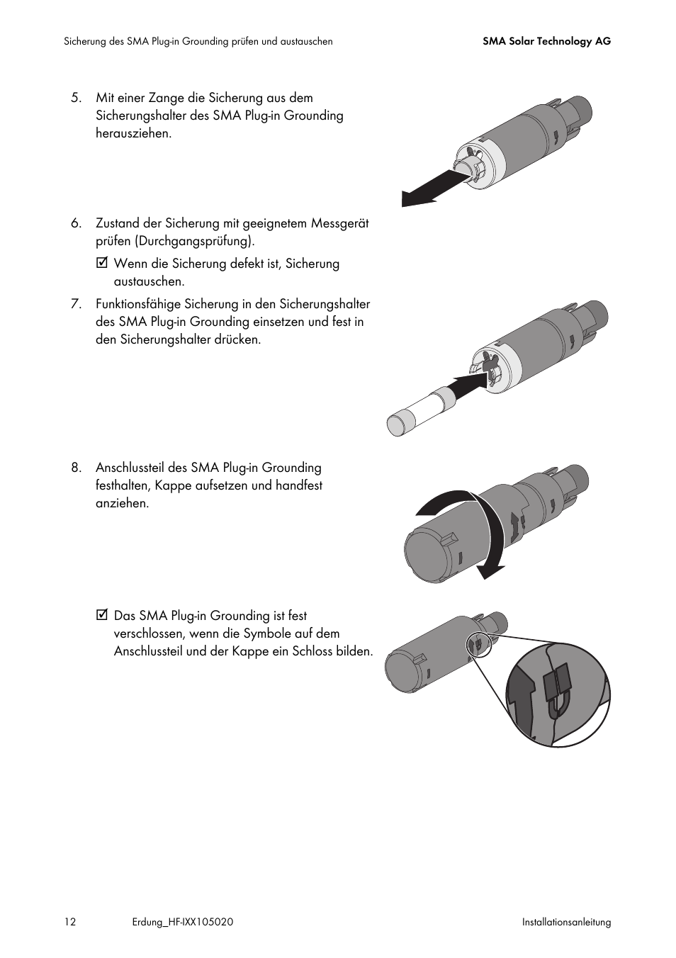 SMA Plug-in Grounding User Manual | Page 12 / 200