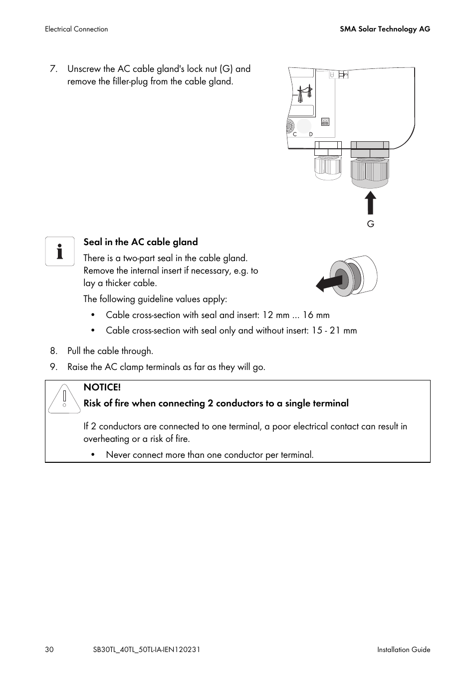 SMA SB 3000TL-20 Installation User Manual | Page 30 / 104