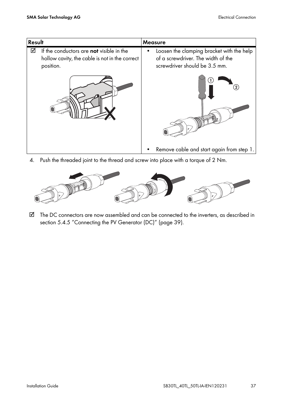 SMA SB 3000TL-20 Installation User Manual | Page 37 / 104