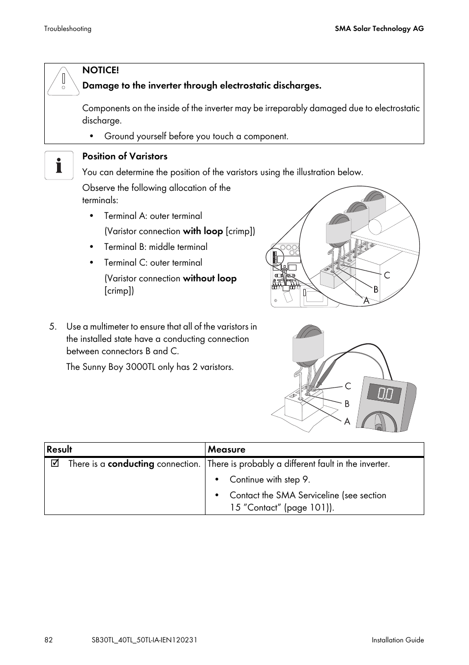 SMA SB 3000TL-20 Installation User Manual | Page 82 / 104