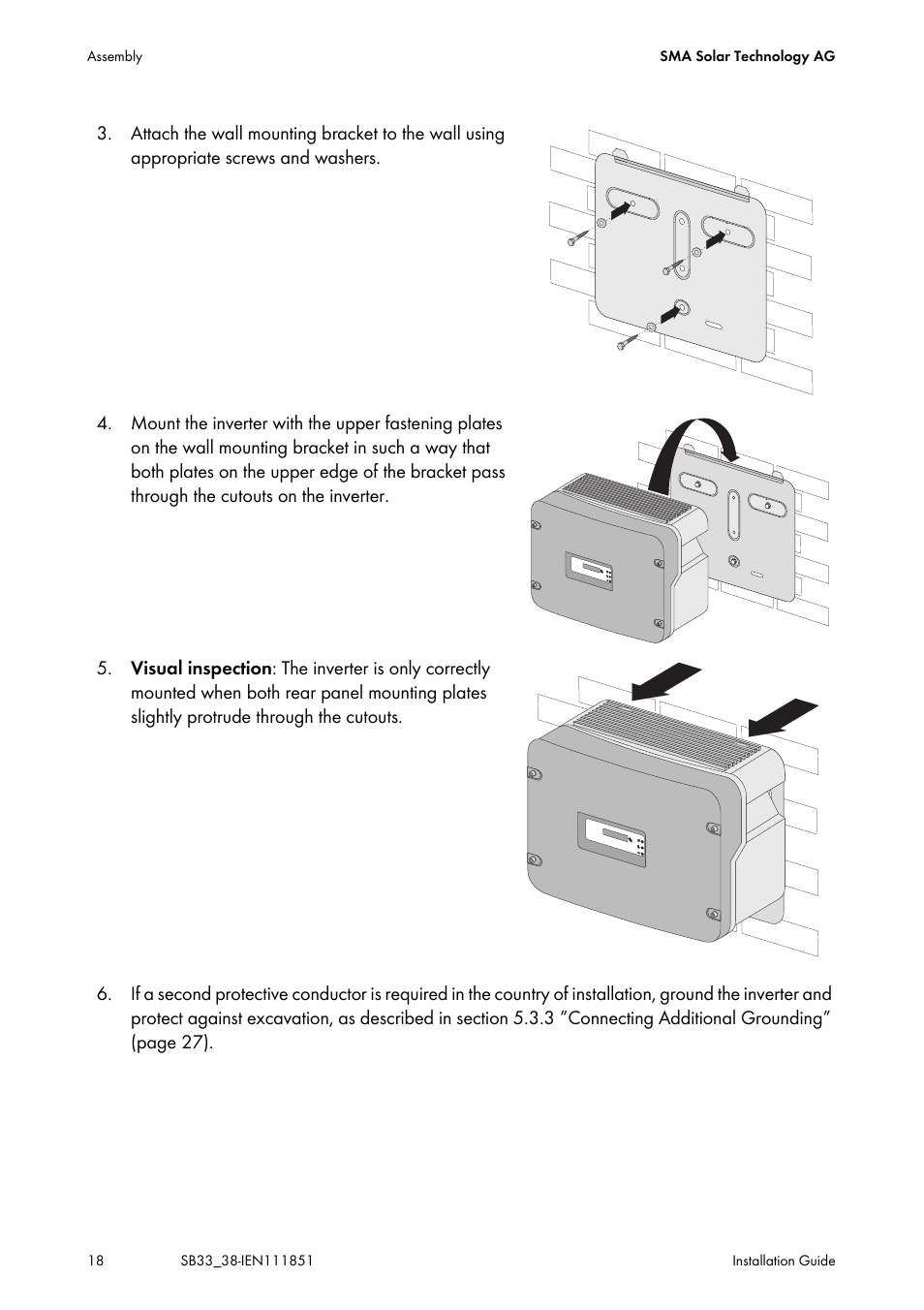 SMA SB 3300 Installation User Manual | Page 18 / 76