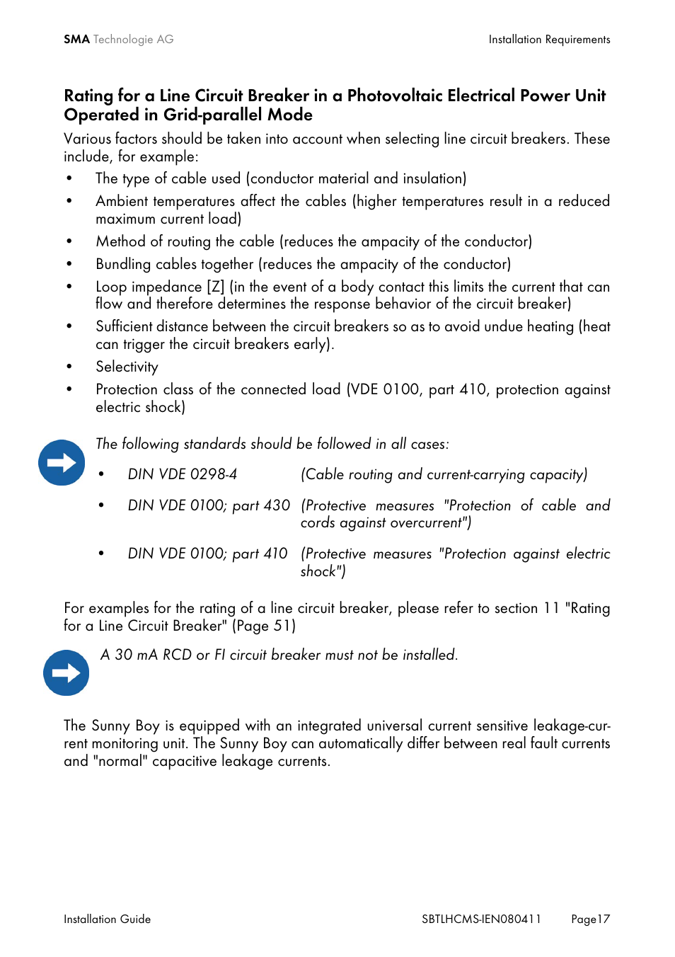 SMA SB 4200TL HC Multi-String User Manual | Page 17 / 64