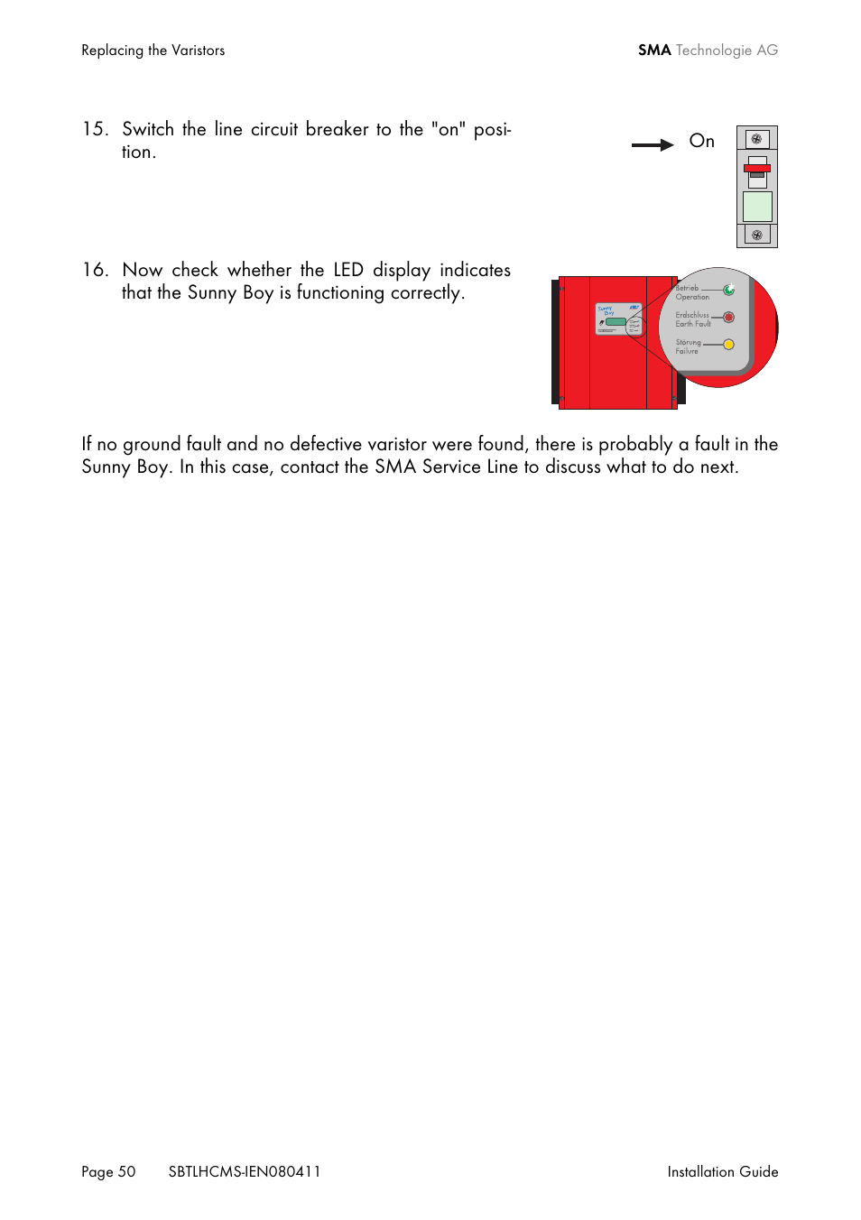 SMA SB 4200TL HC Multi-String User Manual | Page 50 / 64