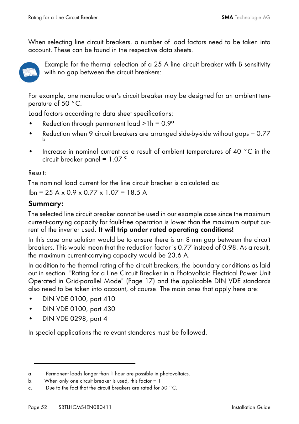 Summary | SMA SB 4200TL HC Multi-String User Manual | Page 52 / 64