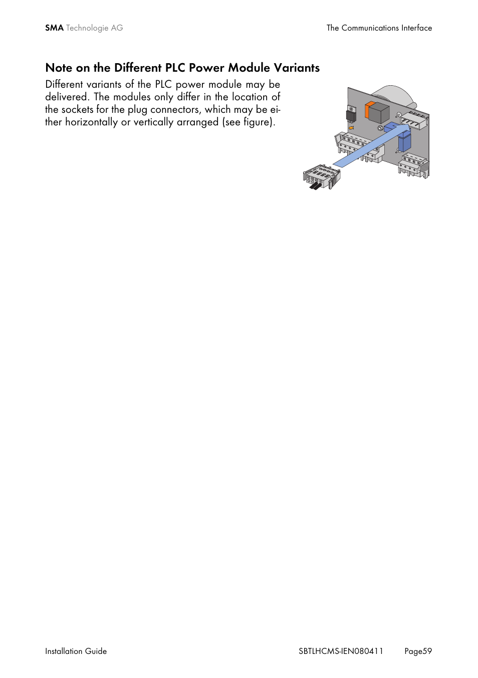 SMA SB 4200TL HC Multi-String User Manual | Page 59 / 64