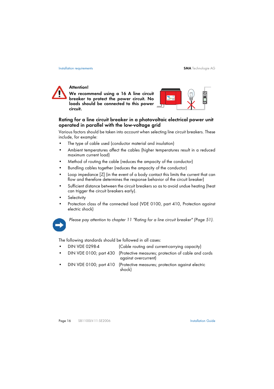 SMA SB 1100LV User Manual | Page 16 / 62
