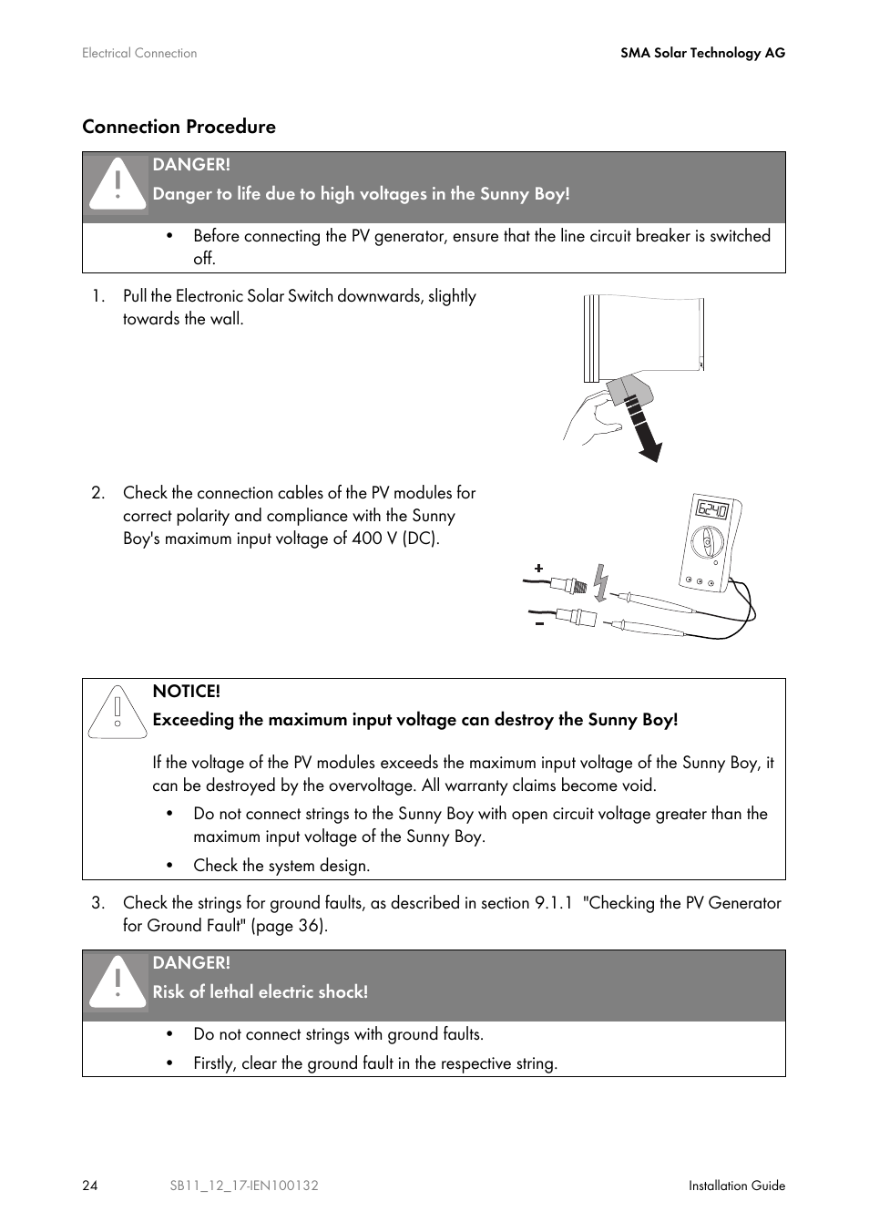 SMA SB 1100 User Manual | Page 24 / 52