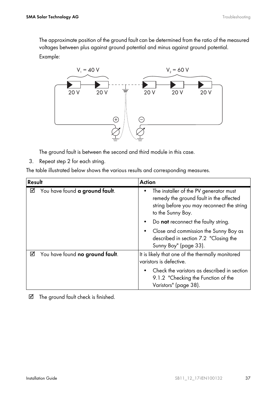 SMA SB 1100 User Manual | Page 37 / 52