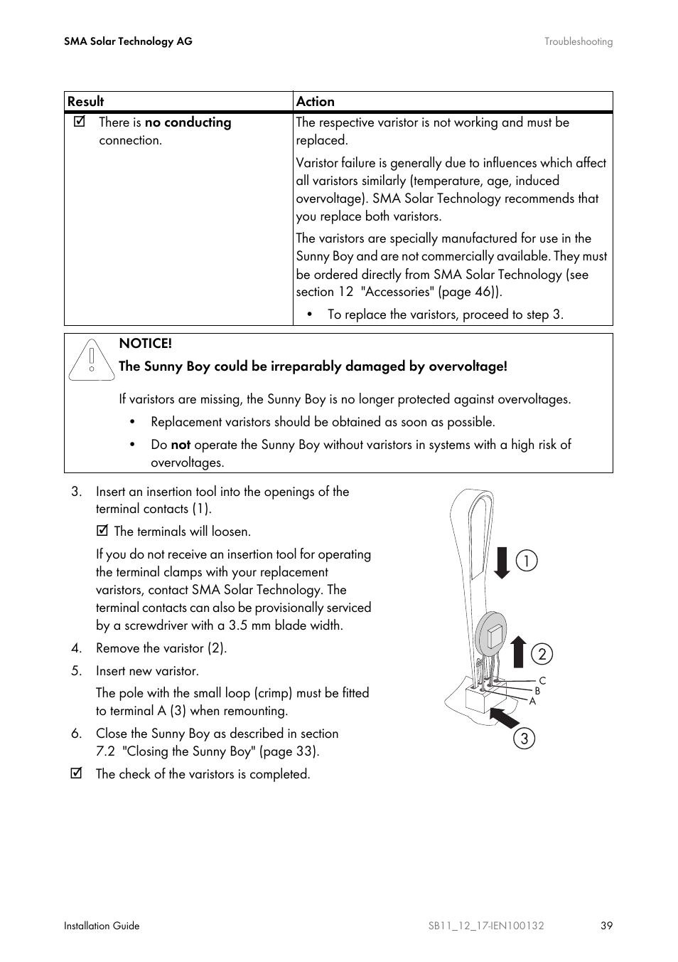 SMA SB 1100 User Manual | Page 39 / 52