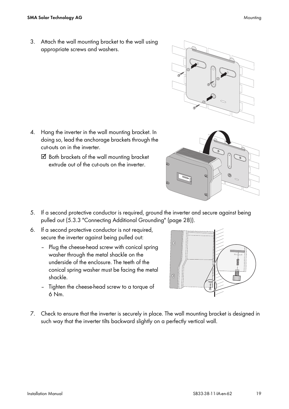 SMA SB 3300-11 Installation User Manual | Page 19 / 76