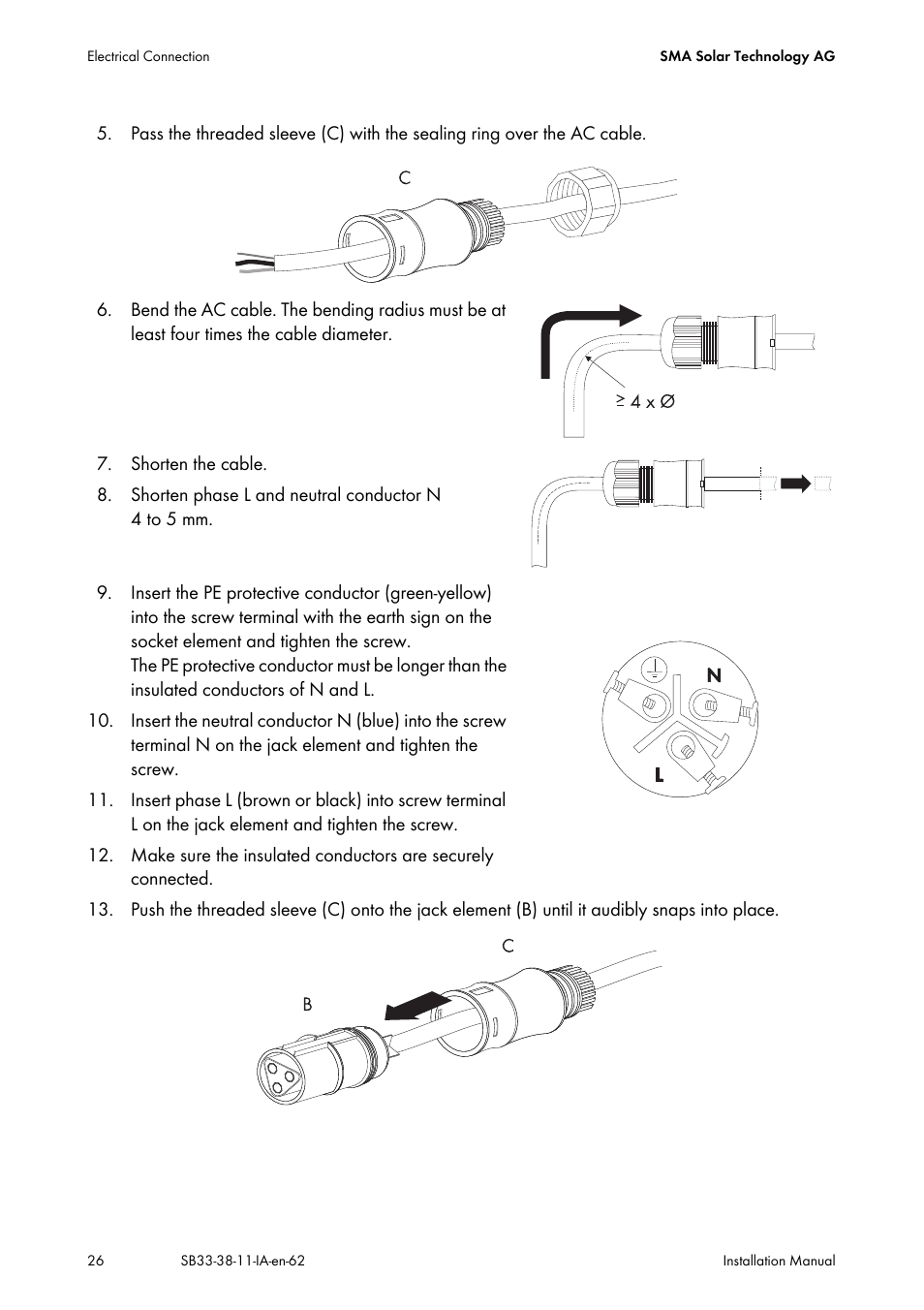 SMA SB 3300-11 Installation User Manual | Page 26 / 76