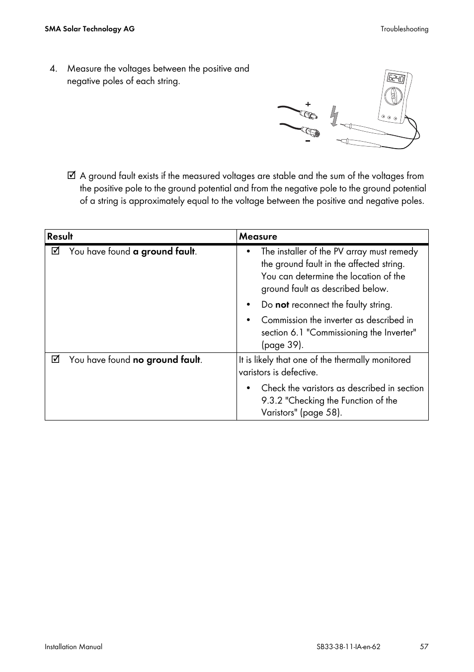 SMA SB 3300-11 Installation User Manual | Page 57 / 76