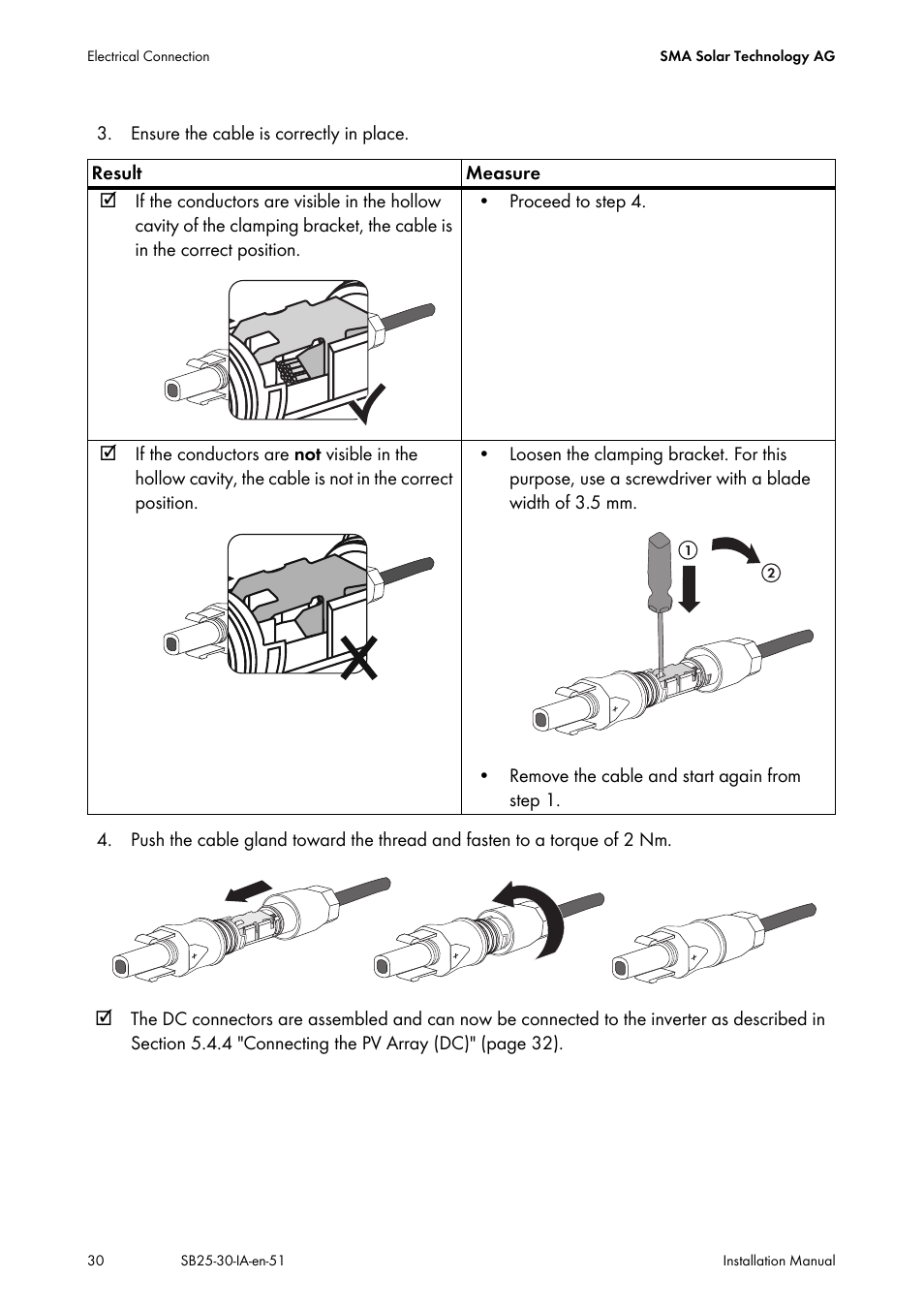 SMA SB 2500 Installation User Manual | Page 30 / 76