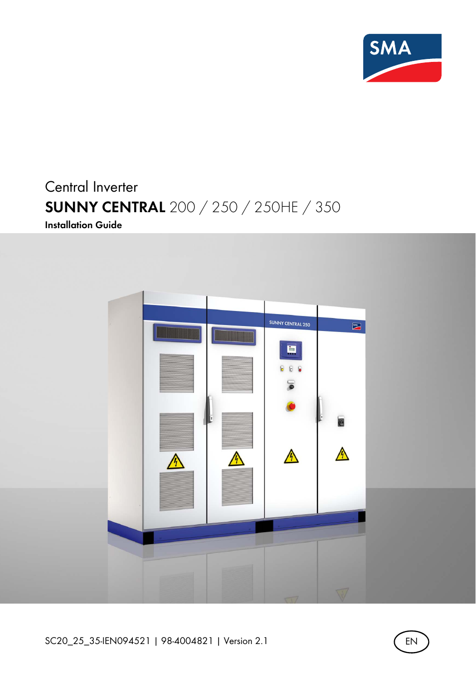 SMA SC 200 Installation User Manual | 92 pages