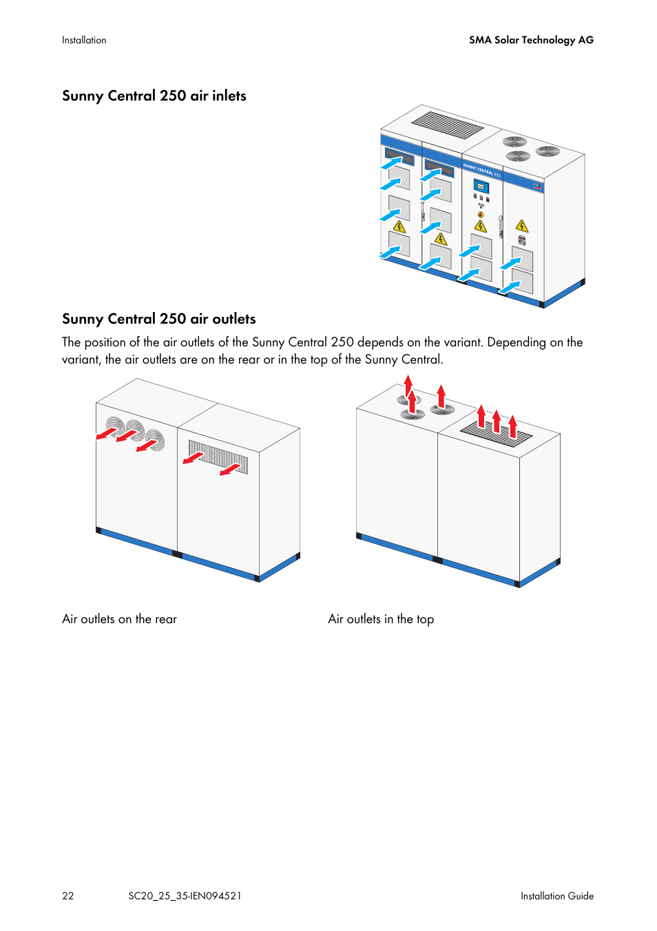 SMA SC 200 Installation User Manual | Page 22 / 92