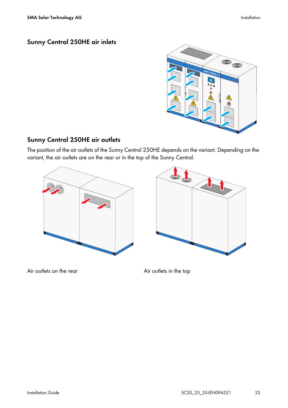 SMA SC 200 Installation User Manual | Page 23 / 92