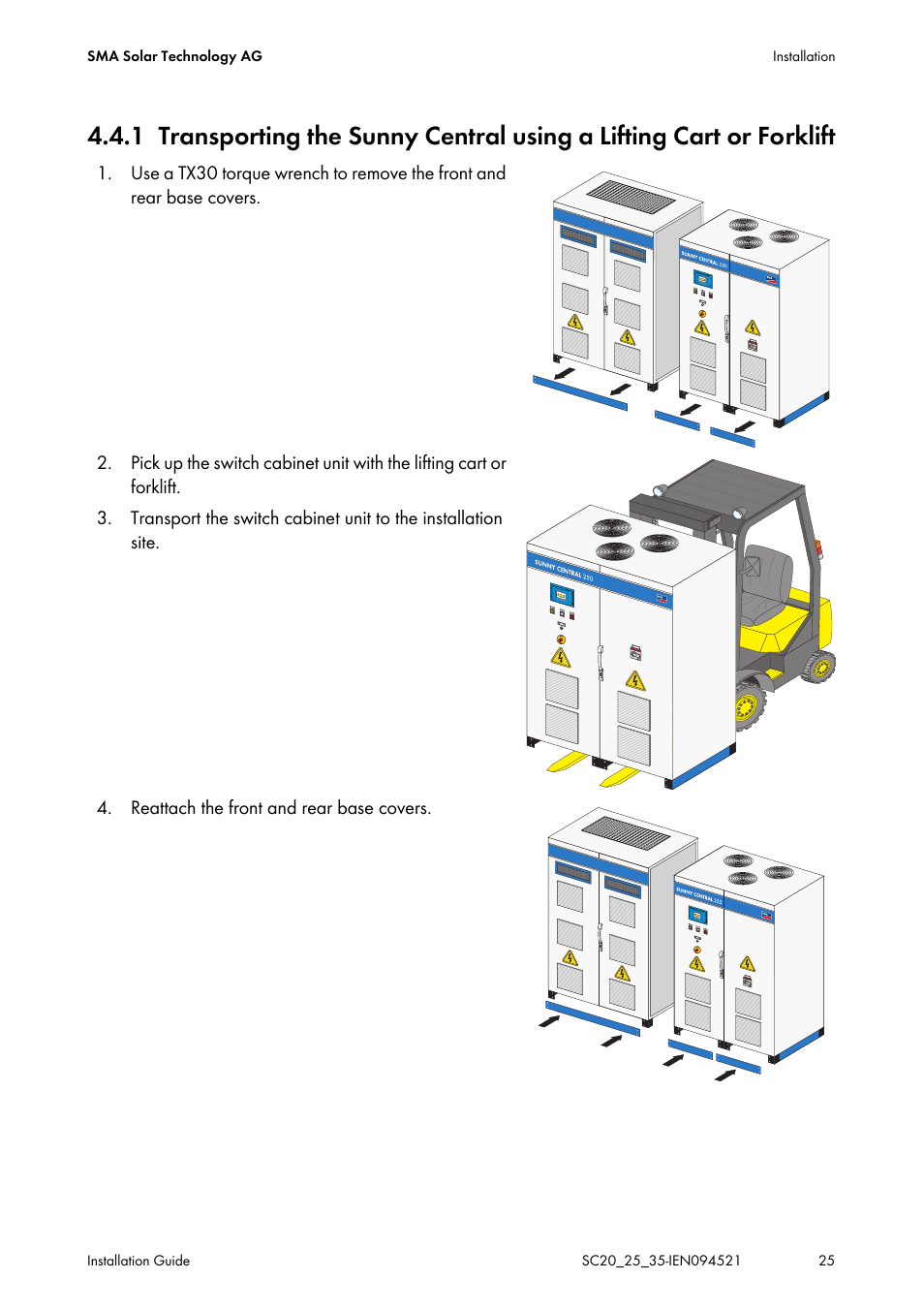 SMA SC 200 Installation User Manual | Page 25 / 92