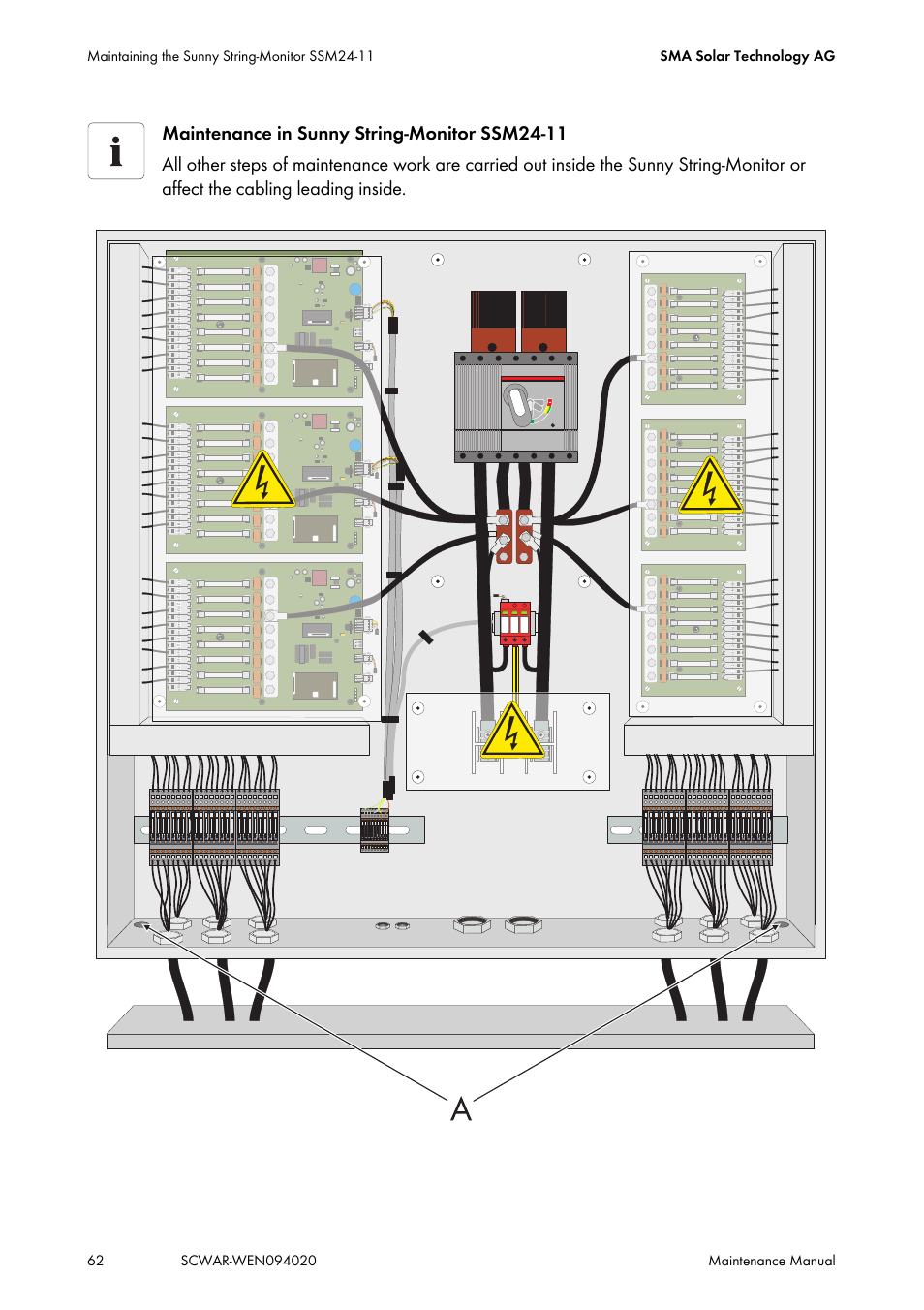 SMA SUNNY CENTRAL Maintenance manual User Manual | Page 62 / 68