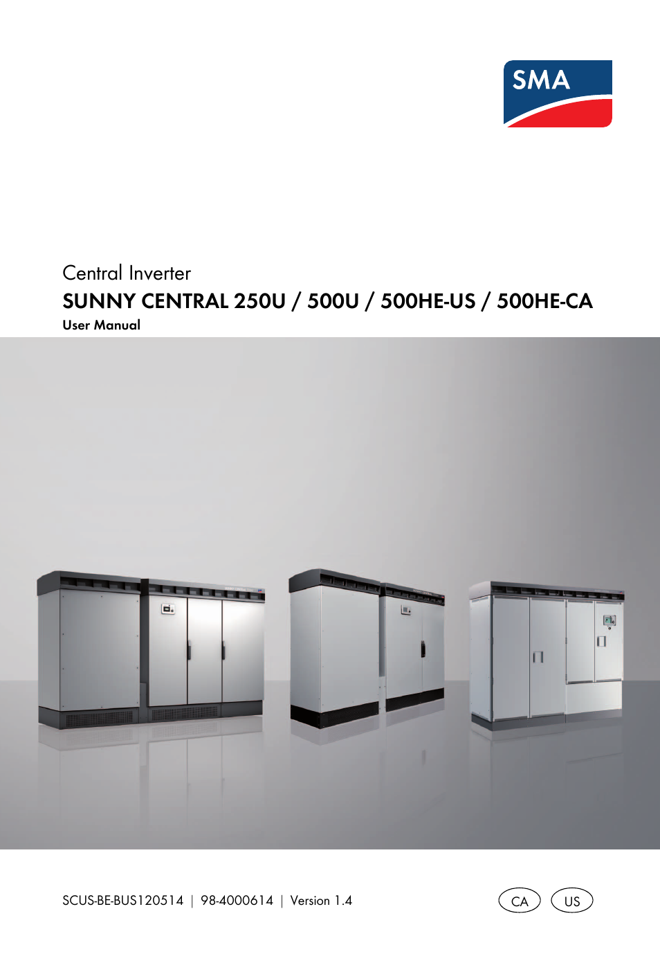 SMA SC 250U User Manual | 44 pages