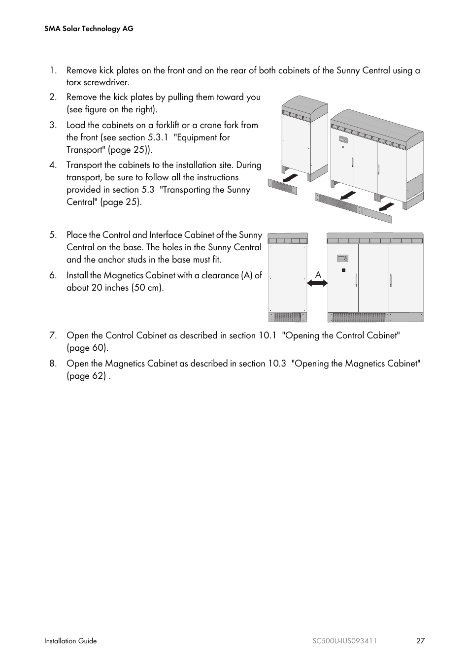 SMA SC 500U Installation User Manual | Page 27 / 76