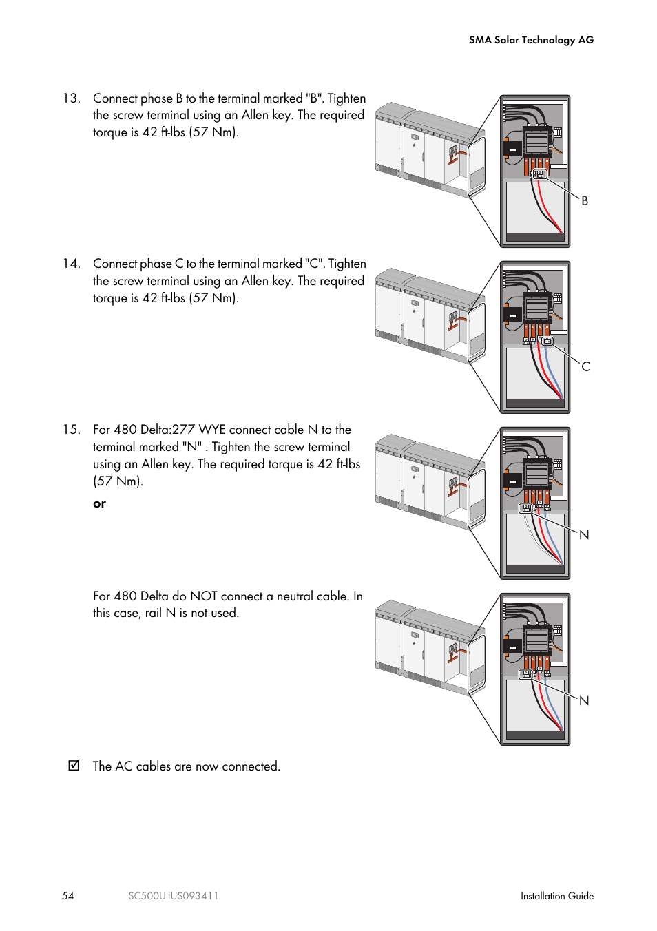 SMA SC 500U Installation User Manual | Page 54 / 76