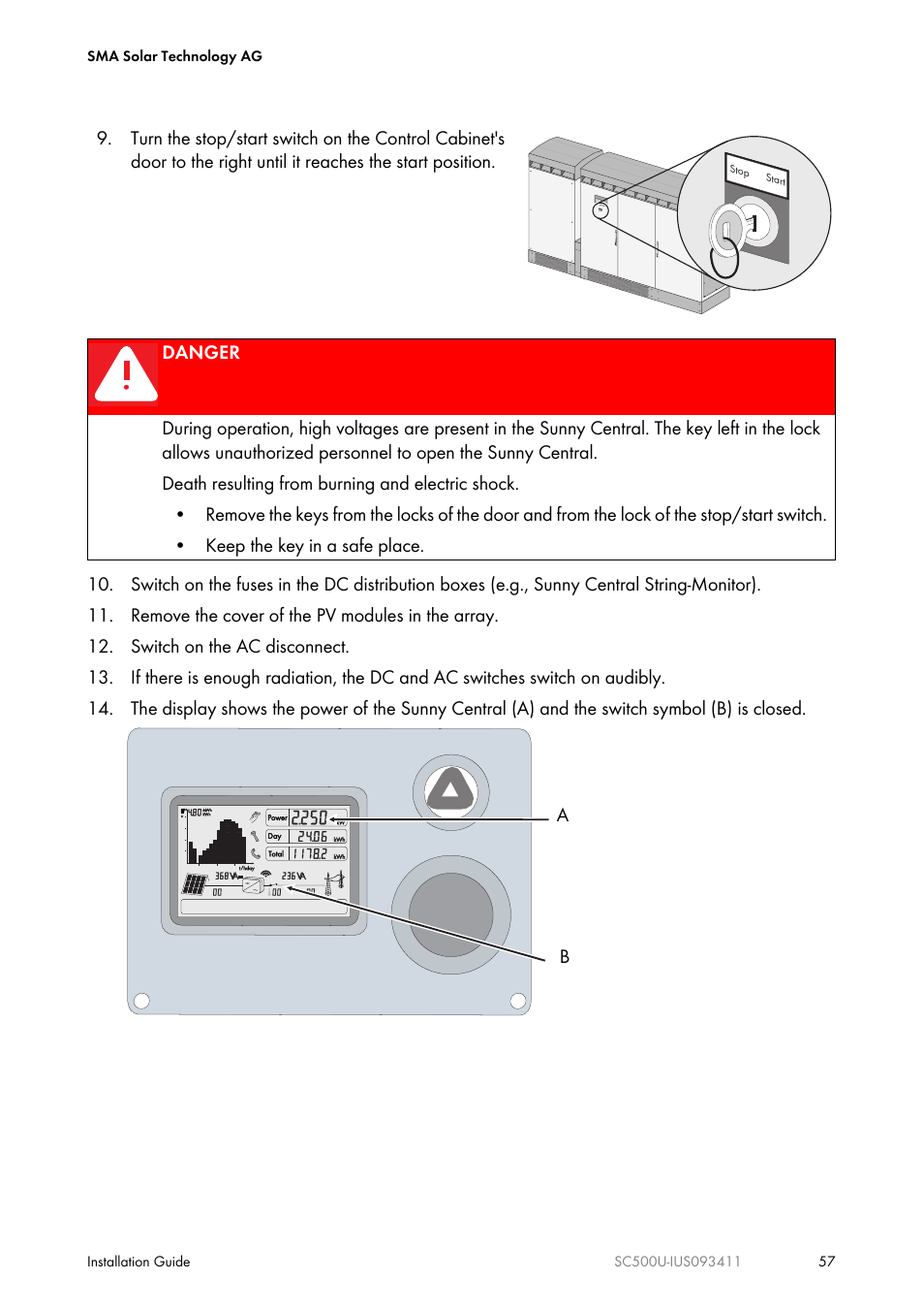 SMA SC 500U Installation User Manual | Page 57 / 76