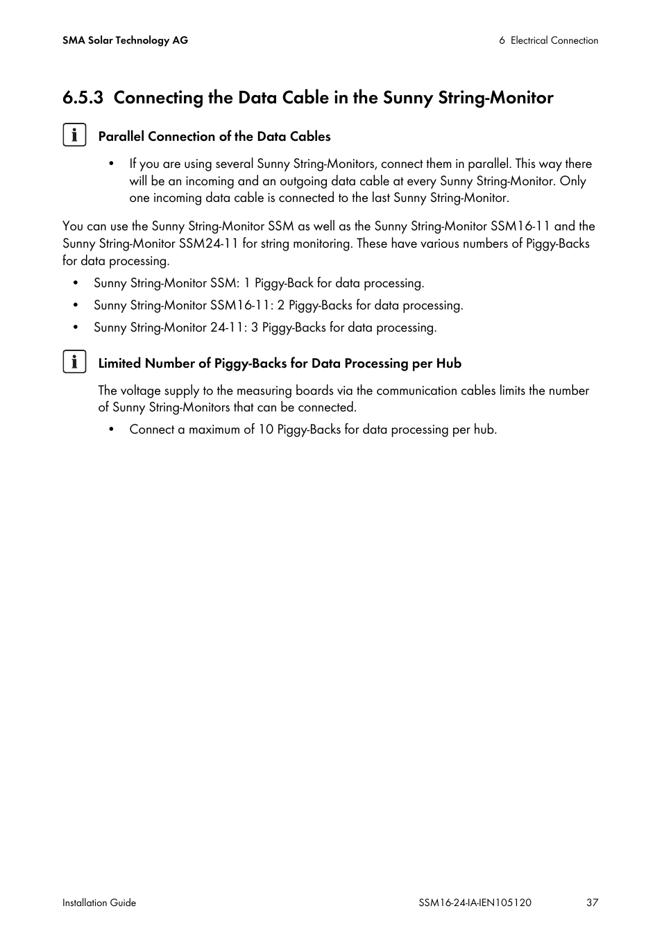 SMA SSM16-11 User Manual | Page 37 / 84