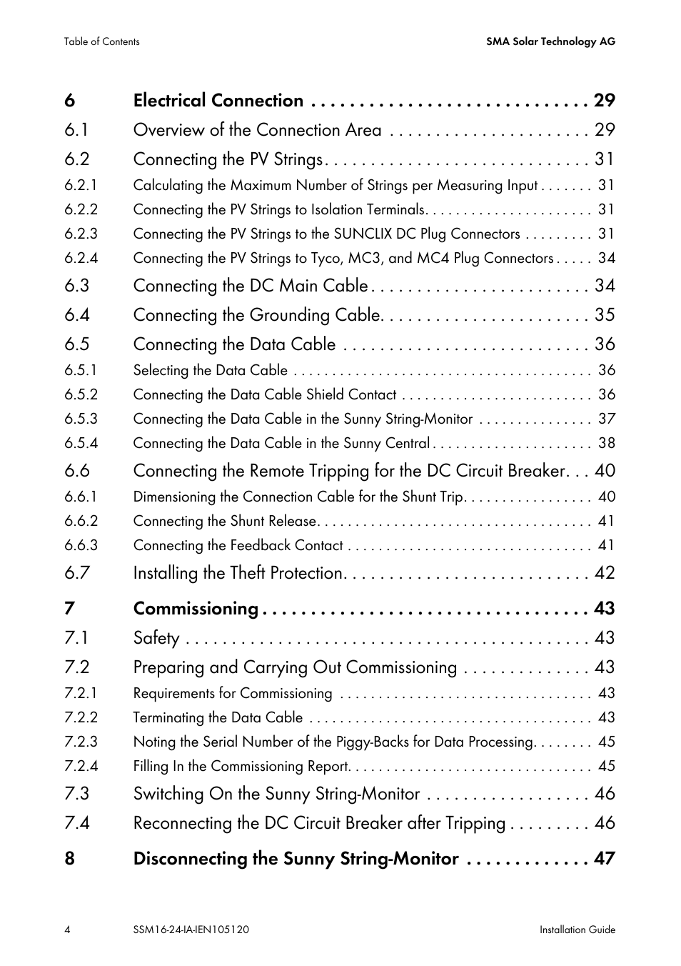 SMA SSM16-11 User Manual | Page 4 / 84