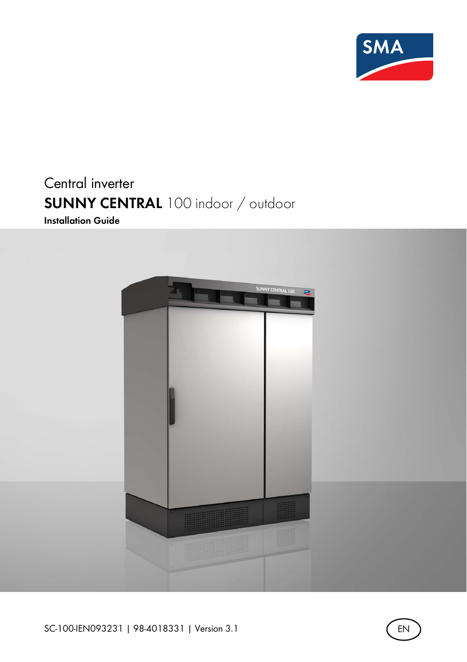 SMA SC 100 Indoor Installation User Manual | 56 pages