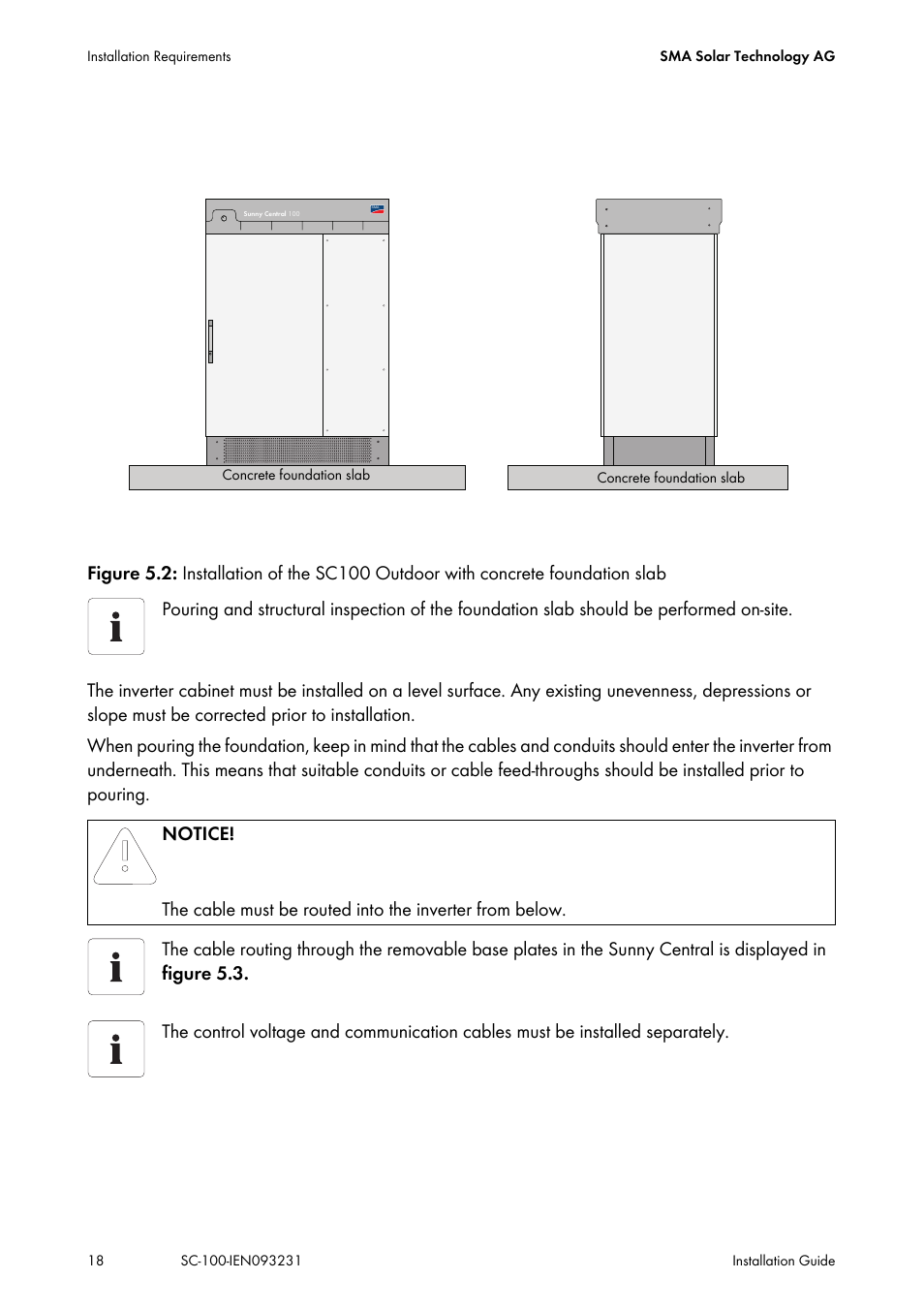 SMA SC 100 Indoor Installation User Manual | Page 18 / 56