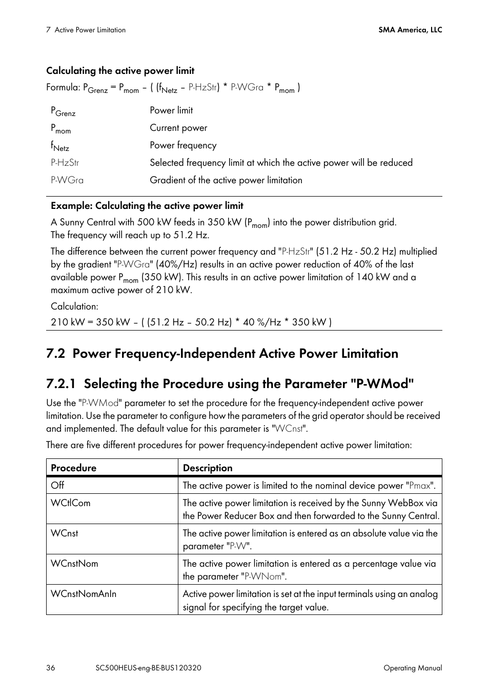 SMA SC 500HE-US User Manual | Page 36 / 88