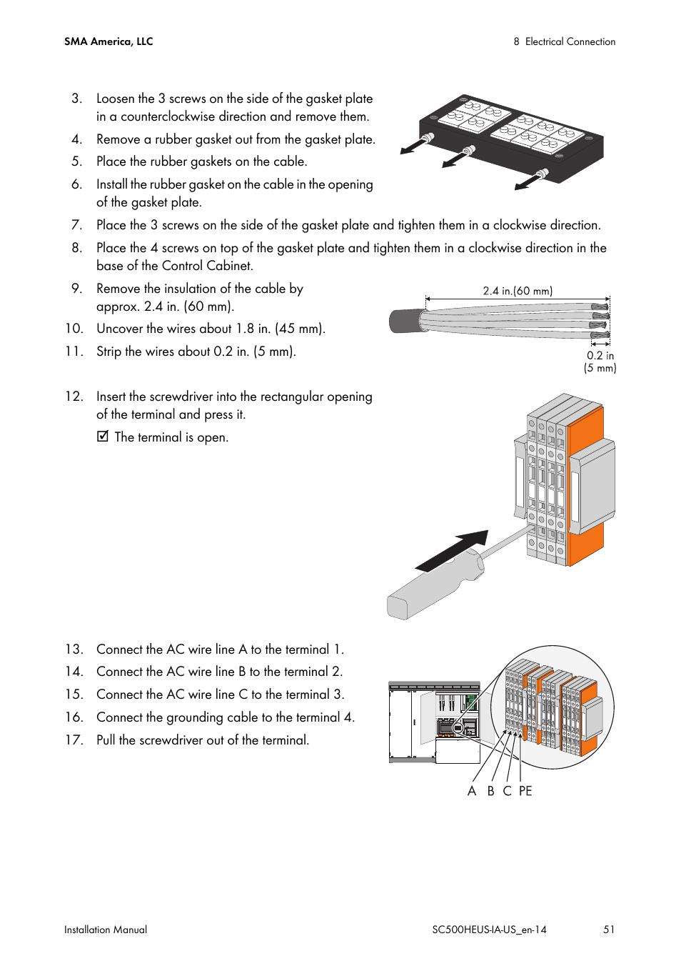 SMA SC 500HE-US Installation User Manual | Page 51 / 88