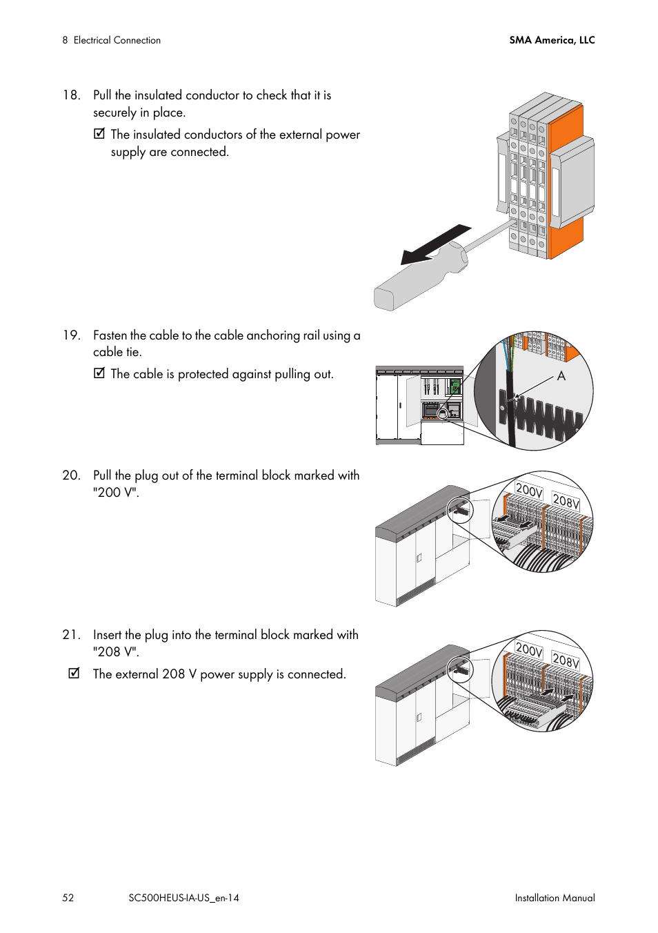 SMA SC 500HE-US Installation User Manual | Page 52 / 88