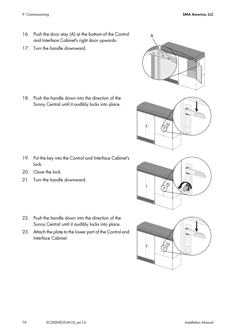 SMA SC 500HE-US Installation User Manual | Page 76 / 88